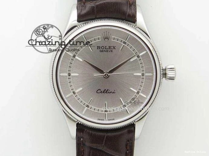 0510 Cellini 50519 Real Date SS BP Maker Best Edition Black Dial Sticks Markers on Black Leather Strap SA Affordable 3087